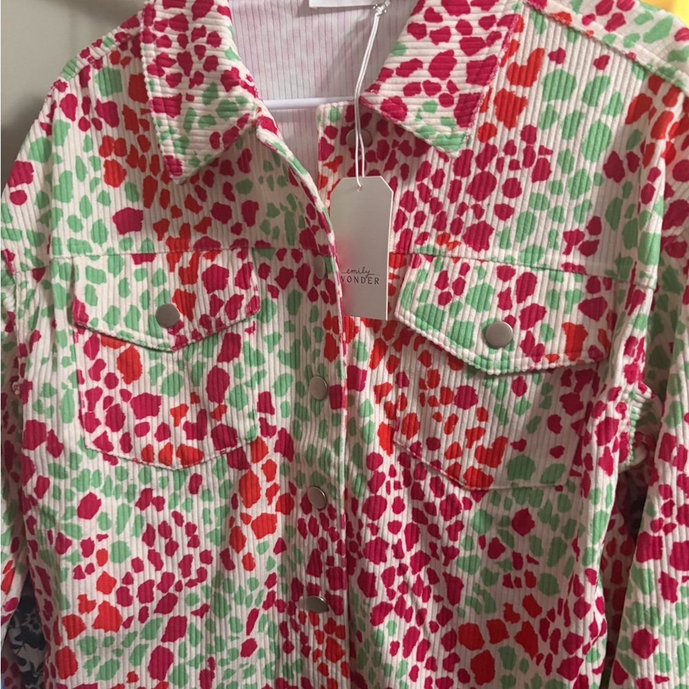 Colorful Patterned Jacket Emily Wonder - Picture 2 of 2